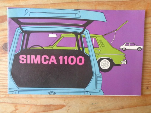 Ancien catalogue simca 1100 - ancien,