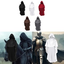 Cape à capuche d'Halloween, costume médiéval, cape pour spectacle de
