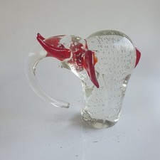 Elephant en verre murano avec