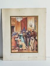++ Projet maquette Gouache originale ANDRE GILLIER  Publicité de mode c. 1930 +