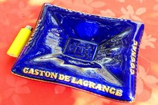 Cendrier vide-poches Cognac Gaston Delagrange faïence décoration publicité bar