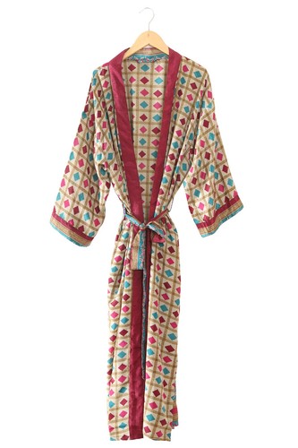 Robe kimono vintage soie - kimono,