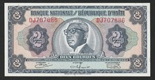 2 Gourdes, HAÏTI 1968, P-197a