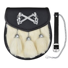 Sporran Blanc Rampant Lion St