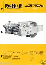 ▬►Prospectus de 1971 RICHIER DEMAG ROULEAU VIBRANT TRACTÉ VWA 16-16 S NO POCLAIN
