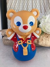 725⚜️  Ancien Culbuto Ours Educo Lardy Sa Made In France Vintage Hauteur 20 Cm