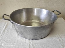 Bassine à gras ou confiture en aluminium de 40 cm de diamètre