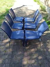 6 Chaises Starck Bleus Bon État