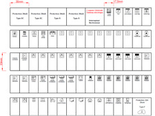 Etiquette repérage tableau électrique bande marquage HAGER LEGRAND module 17,5mm