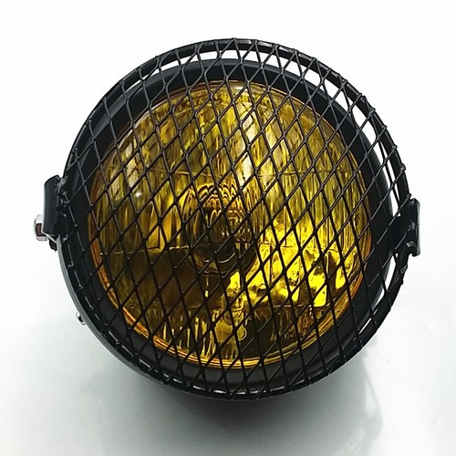 Amber noir rétro - moto, côté