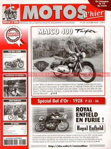 Motos hier 126 maïco - d'hier,