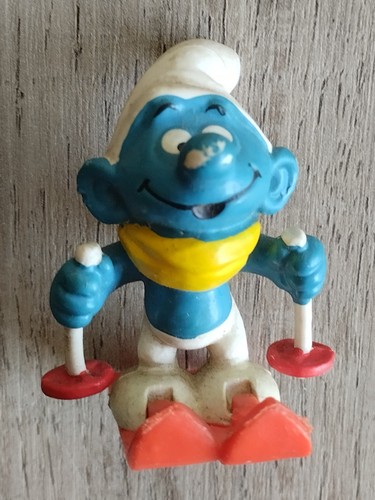 Figurine schtroumpf skieur - figurine,