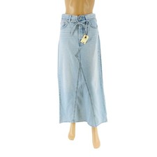 Jupe En Jean Longue Ceinturée