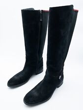 TOMMY HILFIGER Femmes Bottes à Tiges Longues D'Équitation Gr 40 Eu Art 27343-98
