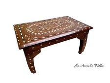 Table basse orientale en bois