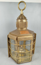 CLIPPER SHIP LAMP 1913 Lanterne de bord à pans coupés Cuivre Verre No 1255 G1