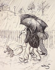 Grand dessin original de