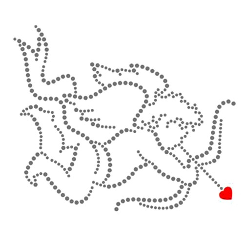 Transfert strass cupidon - strass,