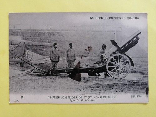 Old postcard war written - , in