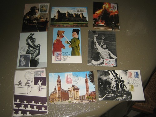 Lot cartes 1er jour - 1er,