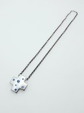 Magnifique Ancien Vintage Collier Chaîne Yves Saint Laurent Tout En Argent 925