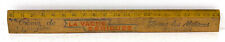 Ancien Double Décimètres Règle en Bois d'écolier Publicitaire La Vache Sérieuse