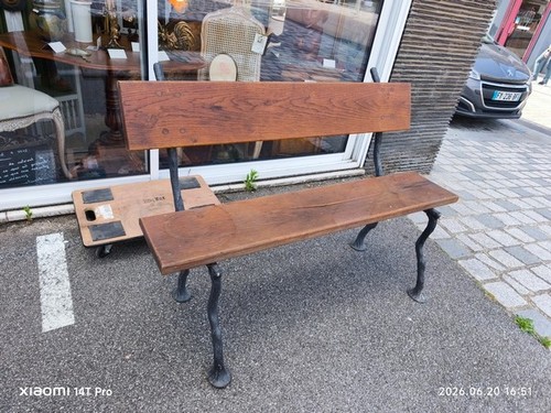 Ancien banc jardin - banc, de