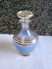 Ancienne Carafe en granité bleu vintage ancienne liqueur décoration table servic