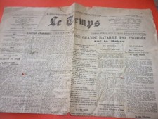 JOURNAL "LE TEMPS" du 15 mai 1940,campagne de france,le front et les combats,