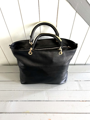 Sac cuir souple noir - , mara