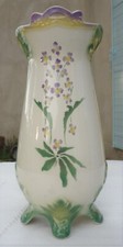 Vase ancien barbotine - Art Nouveau Saint-Clément- Onnaing