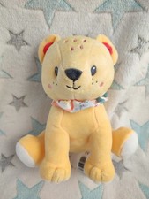 Doudou peluche tigre jaune