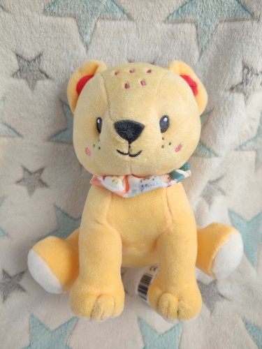 Doudou peluche tigre jaune