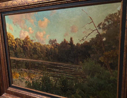 Tableau ancien peinture huile - peinture,