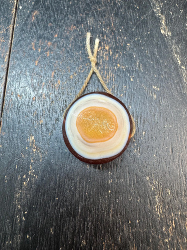 Pendentif tranche agate - tranche, d'agate