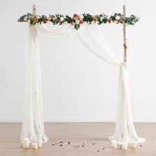 Tenture Arche Mariage 550 * 130cm Voilage Blanc Arche Mariage Voilage Blanc D...