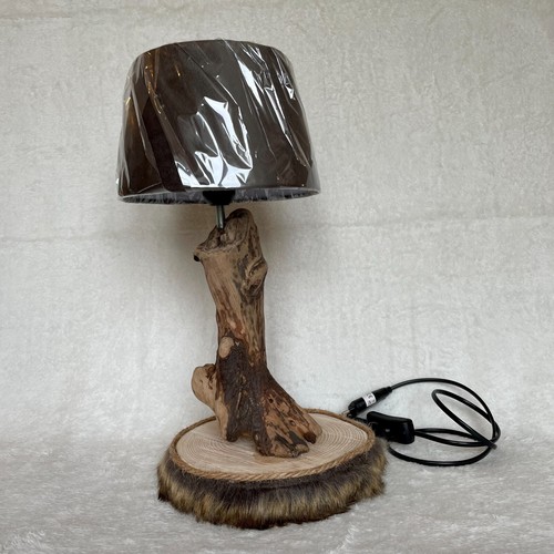 Lampe naturel bois flotté - lampe,
