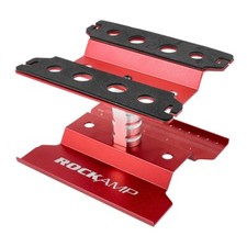STAND pour Voiture modélisme RC - PIVOTANT ALU 100mm Rouge - RA50389R