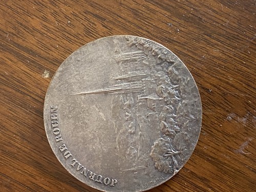 Médaille bronze arg - bronze, journal
