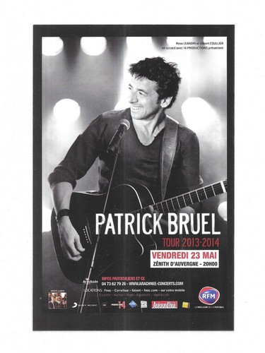 Flyer patrick bruel - patrick, :