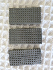 LEGO 3 PLAQUES EPAISSES 8 X 16