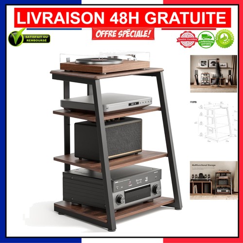 étagère hifi acier et - Étagère,