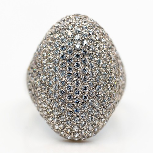 Bague 750 18k - blanc, diamant