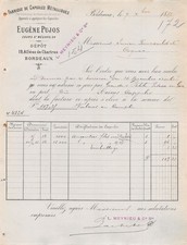 1887 FABRIQUE DE CAPSULES METALLIQUES POUR LE BOUCHAGE DES BOUTEILLES BOCAUX