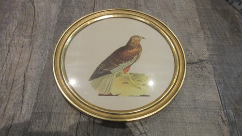 Cadre rond bois doré - en,
