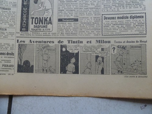 Tintin journal soir num - tintin, le