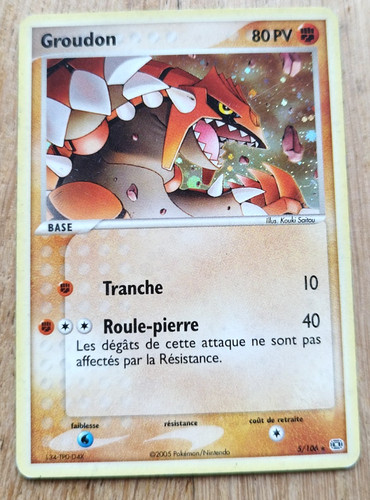 Groudon 106 holo emeraude - 5/106,