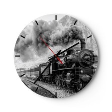 Horloge murale en verre