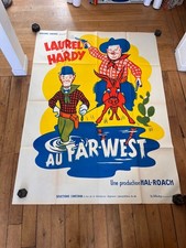 Affiche originale LAUREL ET HARDY AU FAR-WEST 120X160 Cm