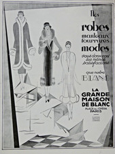 PUBLICITÉ PRESSE 1925 ROBES